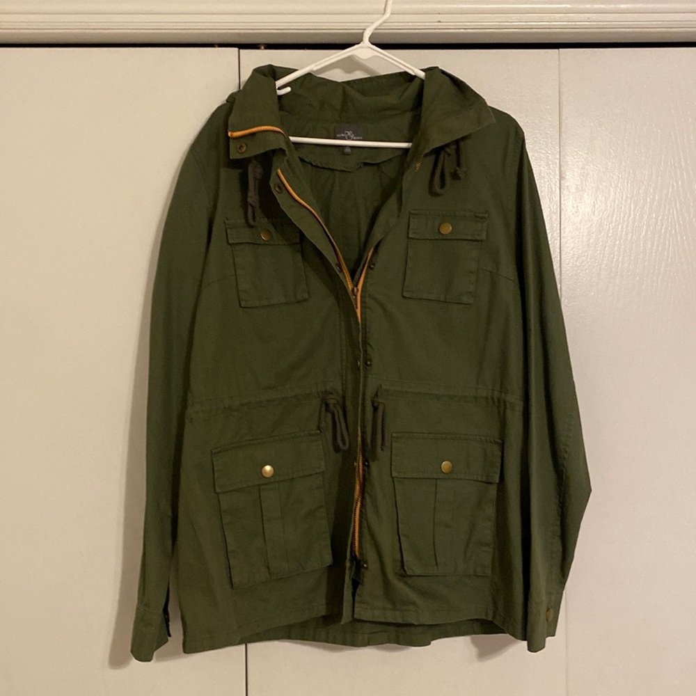Market & Spruce Chaplin Essential Hooded Anorak Cargo Jacket